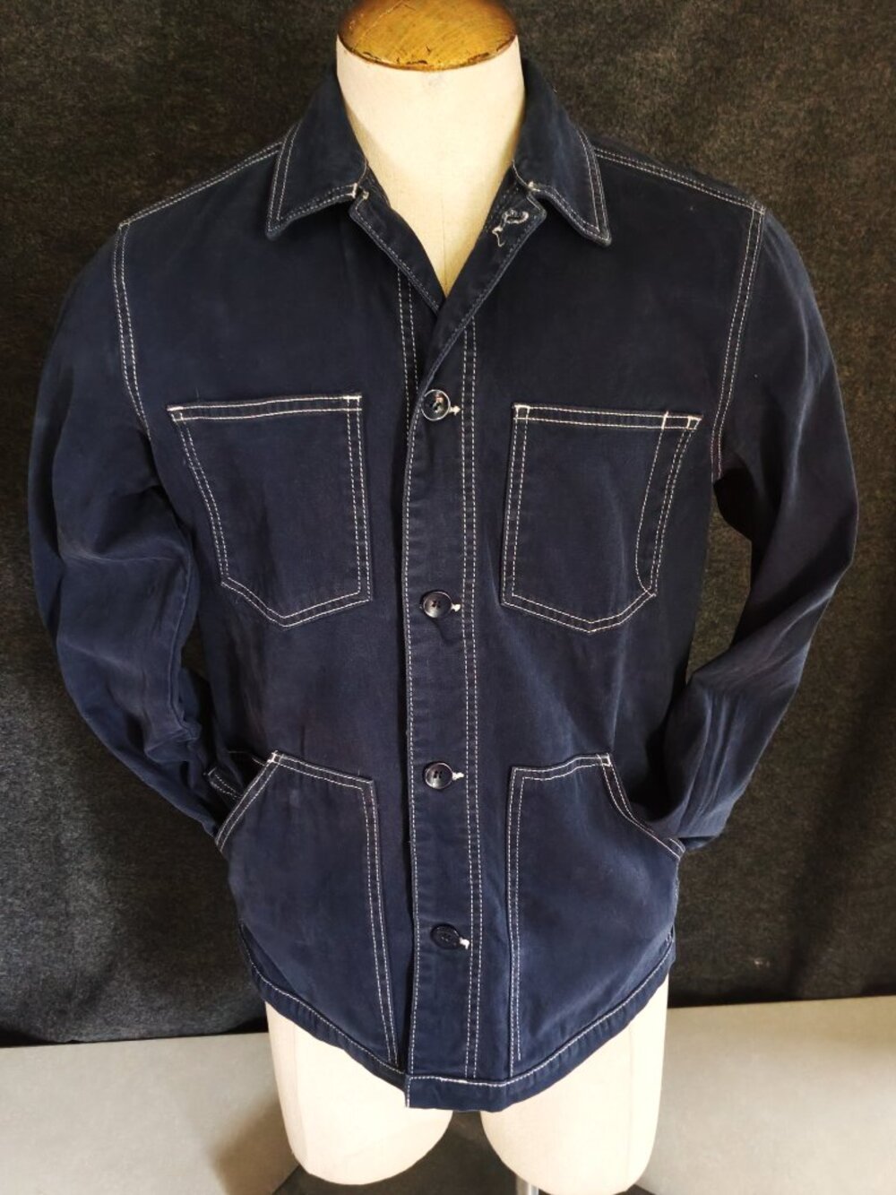 ZARA Indigo Denim Chore Jacket